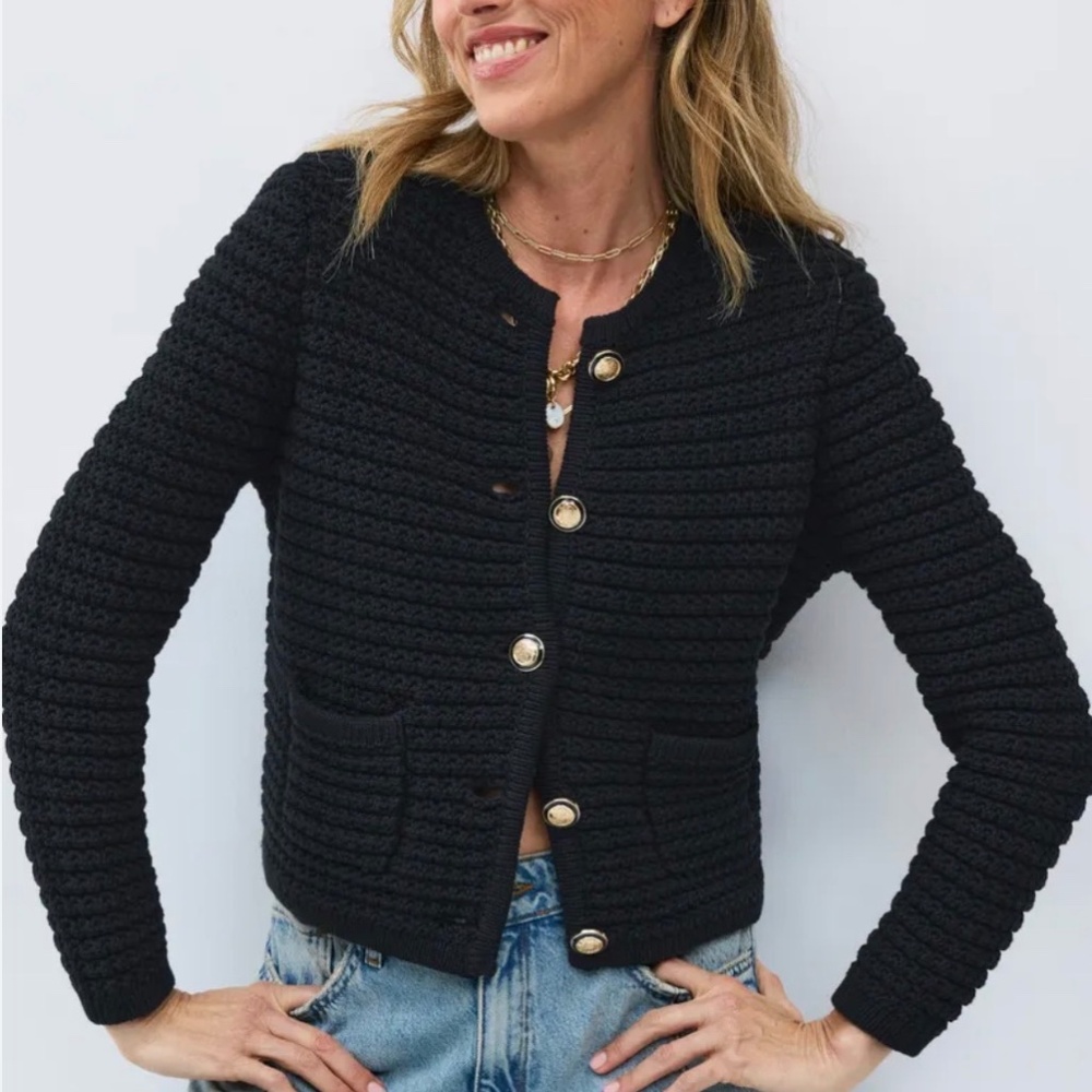 ba&sh Gaspard Cardigan in Noir - Size 2
